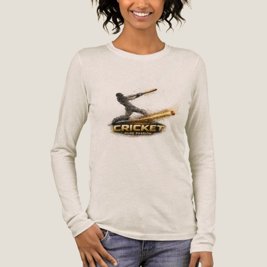 Cricket Pure Passion Gold Motion Women’s Tri-Blend トライブレンドＴシャツ (正面)
