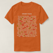Cricket Rules New Edition 1 Tシャツ (デザイン正面)