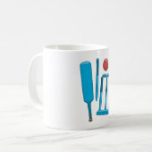 Cricket Set Sport Mug コーヒーマグカップ (正面左)