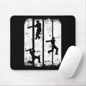 Cricket Silhouette - Cricket Player Cricket Lover  マウスパッド (マウス)