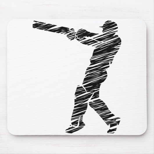 Cricket Sport Player 6 マウスパッド (正面)