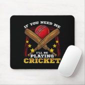 Cricket Sports Game Funny Apparel Gift  マウスパッド (マウス)