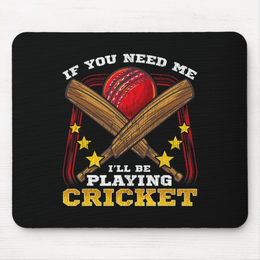 Cricket Sports Game Funny Apparel Gift  マウスパッド (正面)