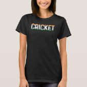 Cricket Sports Player India Cricket Tシャツ (正面)