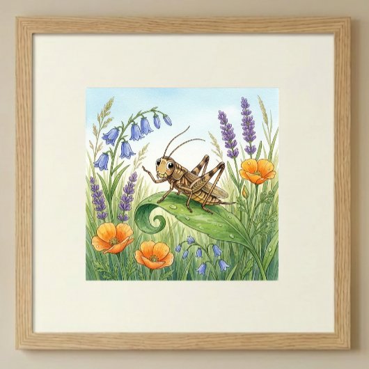 Cricket Tiny Insects Nursery ポスター