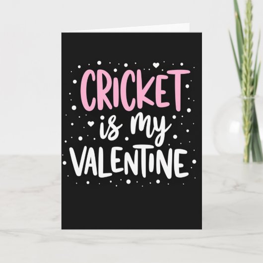 Cricket Valentine Greeting Card カード (正面)