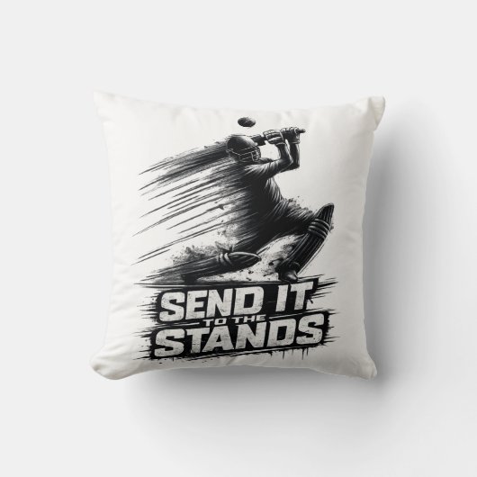 Cricket World Cup Power T-Shirt クッション (正面)