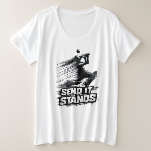 Cricket World Cup Power  T-Shirt プラスサイズTシャツ (デザイン正面)