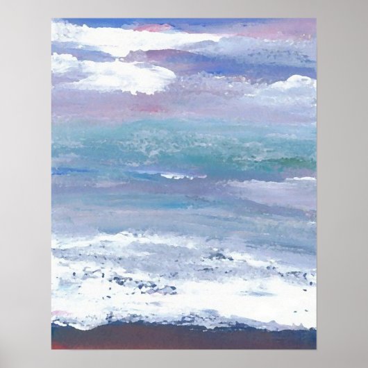 CricketDianeの海ポスター – 海の月の風景 ポスター (正面)