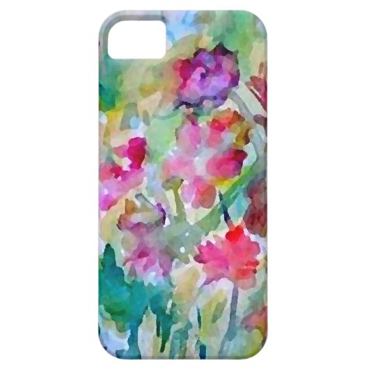 CricketDianeの花園の水彩画の抽象芸術 Case-Mate iPhoneケース (裏面)