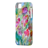 CricketDianeの花園の水彩画の抽象芸術 Case-Mate iPhoneケース (裏面左)