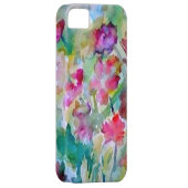 CricketDianeの花園の水彩画の抽象芸術 Case-Mate iPhoneケース (裏面/右)
