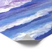 CricketDiane海ポスター – 宝石の色をした夕日 ポスター (角)