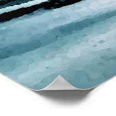 CricketDiane海ポスター – Lake Morning Mist ポスター (角)