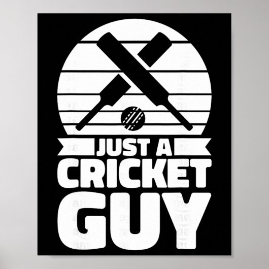 Cricketer Cricketing Tsman - Umpire Just A Cricket ポスター (正面)