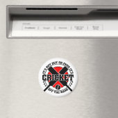 Cricketer's - Off The Mark Cricket マグネット (インサイチュ (食洗機))