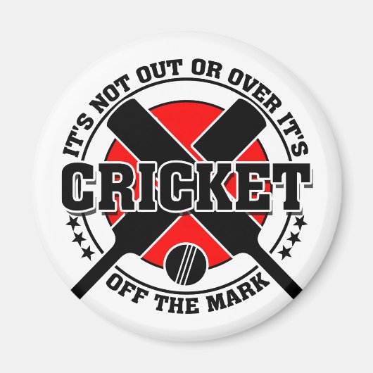 Cricketer's - Off The Mark Cricket マグネット (正面)