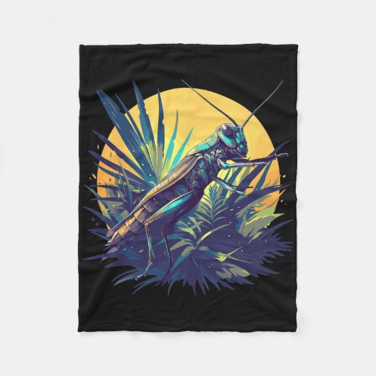 Crickets Animal Cricket 5 フリースブランケット (正面)