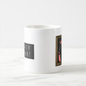Crikeyモーゼ! 明白な黒 コーヒーマグカップ (中央)