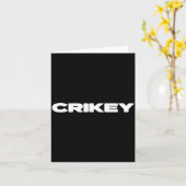 Crikey Australian Phrases Aussie Slang T  カード (黄色い花)