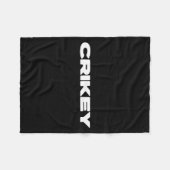 Crikey Australian Phrases Aussie Slang T フリースブランケット (正面(横))