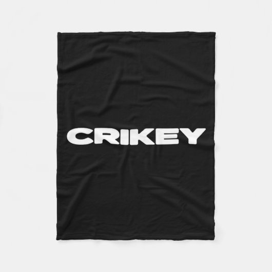 Crikey Australian Phrases Aussie Slang T フリースブランケット (正面)