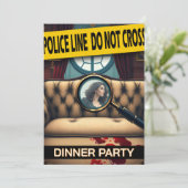 Crime murder mystery whodunit dinner party adults 招待状 (スタンド正面)