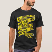 Crime Scene Investigation Tape Forensic Science Tシャツ (正面)