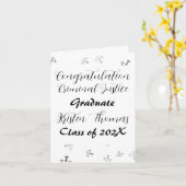 Criminal Justice customcriminal justice graduation カード (黄色い花)