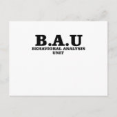 Criminal Mints BAU行動分析ユニットシャツ ポストカード (正面)