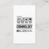 criminology 名刺 (正面)