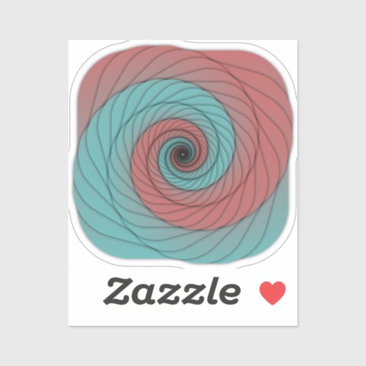 Crimson and Teal Vortex シール (シート)