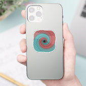 Crimson and Teal Vortex シール (スマートフォン)