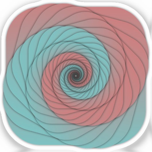 Crimson and Teal Vortex シール (正面)