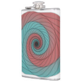 Crimson and Teal Vortex フラスク (左)