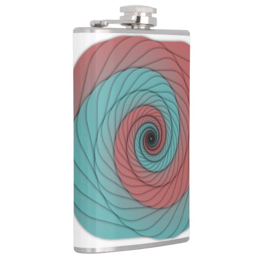 Crimson and Teal Vortex フラスク (右)