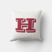 Crimson and White Varsity Letter  Monogram  クッション (裏面)