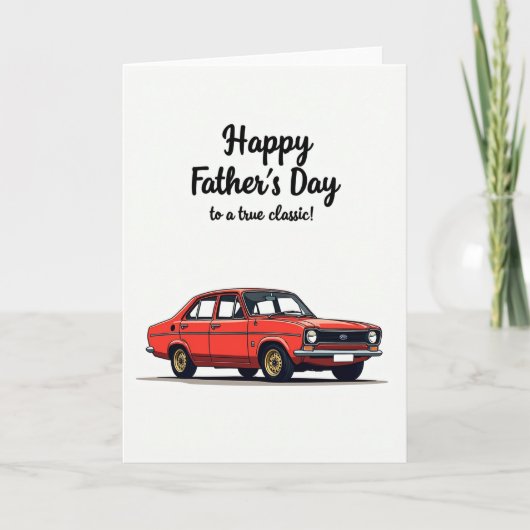 Crimson Auto Fathers Day Card カード (正面)