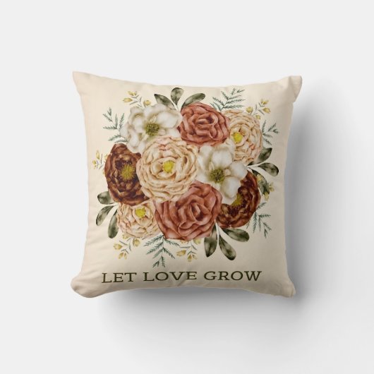 "Crimson Bloom  クッション (正面)