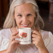 Crimson Bloom, custom コーヒーマグカップ