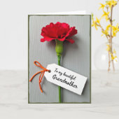 Crimson Bloom Sweet Mothers Day Card カード (黄色い花)