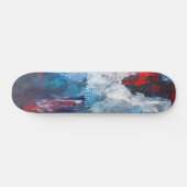 Crimson Blue Vapor Abstract Skateboard スケートボード (横)