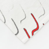 Crimson Brushwave Fleece Blanket フリースブランケット (角)