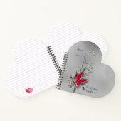 	Crimson Butterfly Bloom spiral notebook  ノートブック (内部)