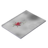 	Crimson Butterfly Bloom Spiral notebook  ノートブック (左側)