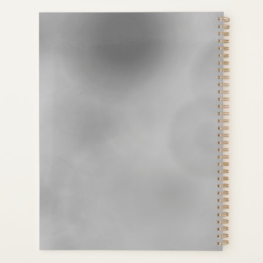 	Crimson Butterfly Bloom Spiral notebook  プランナー手帳 (裏面)