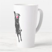 Crimson catch in flight カフェラテマグ (右アングル)