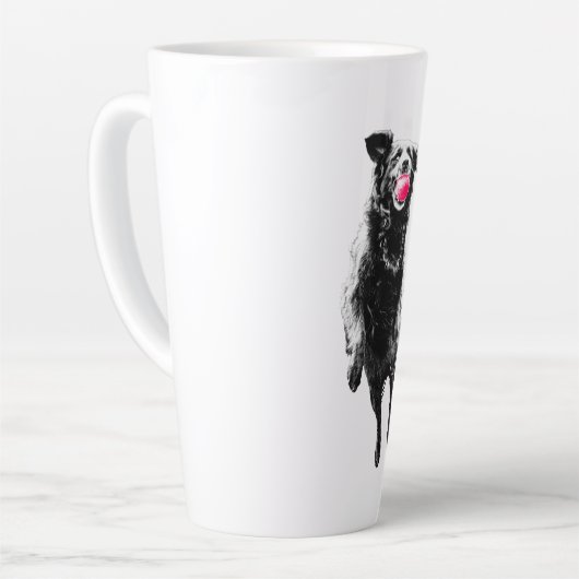 Crimson catch in flight カフェラテマグ (左アングル)