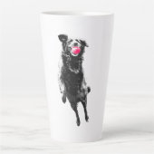 Crimson catch in flight カフェラテマグ (正面)