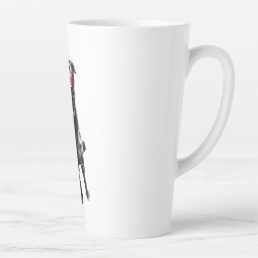 Crimson catch in flight カフェラテマグ (右)